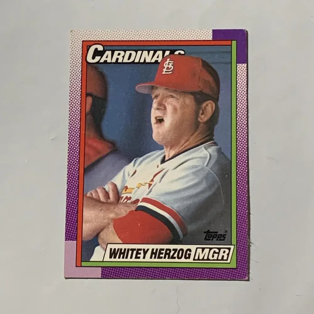 1989 Whitey Herzog St. Louis Cardinals Manager Baseball Card #261‎